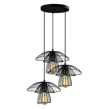 Lustra Squid Lighting Root, inaltime 117 cm, negru imagine