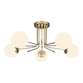 Lustra Squid Lighting Star, inaltime 34 cm, auriu imagine