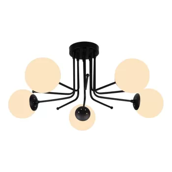 Lustra Squid Lighting Star, inaltime 34 cm, negru imagine