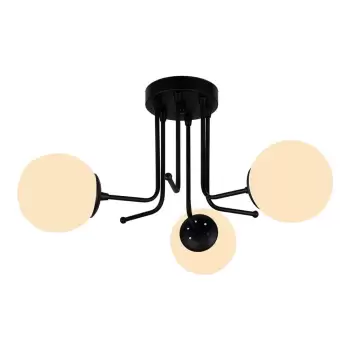 Lustra Squid Lighting Star, inaltime 34 cm, negru imagine