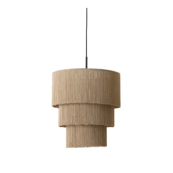 Lustra taupe cu abajur textil o 10 cm Malaika - Light & Living imagine