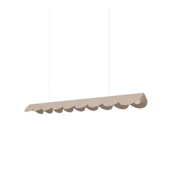 Lustra taupe LED din aluminiu BISCUIT - Thoro imagine