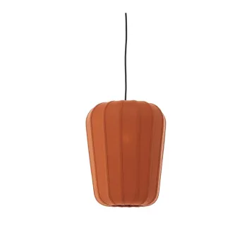 Lustra teracota cu abajur textil o 10 cm Bibury - Light & Living imagine