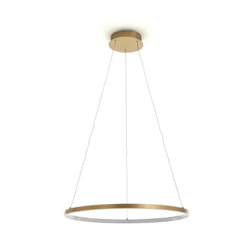 Lustra Tomasucci Ring, inaltime 92 cm, auriu imagine