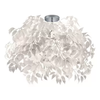 Lustra Trio Pendant Leavy, inaltime 73 cm, alb imagine