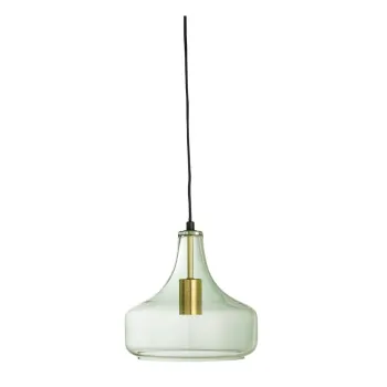 Lustra verde cu abajur din sticla o 25,5 cm Yuser - Bloomingville imagine