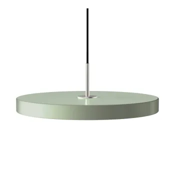Lustra verde-deschis LED cu abajur din metal o 43 cm Asteria Medium - UMAGE imagine