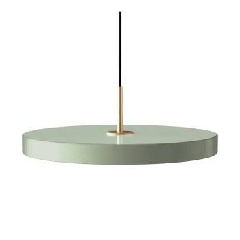 Lustra verde-deschis LED cu abajur din metal o 43 cm Asteria - UMAGE imagine