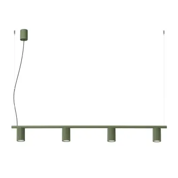 Lustra verde din aluminiu Gleam - Sollux imagine