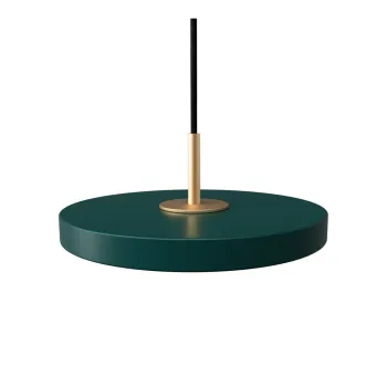 Lustra verde-inchis LED cu abajur din metal o 15 cm Asteria Micro - UMAGE imagine