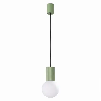 Lustra verde salvie din sticla opal o 12 cm Orbital - Sollux imagine