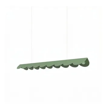Lustra verde salvie LED din aluminiu BISCUIT - Thoro imagine