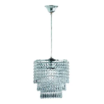 LustrAalbastru-deschis din metal cu abajur din sticlAacrilicAA, 25 cm Orient aEURReality imagine