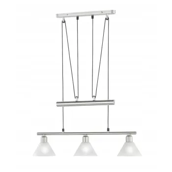 LustrAargintie cu abajur din sticlAStamina aEURTrio imagine