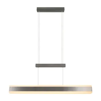 LustrAargintiu-mat LED cu abajur din metal Arcola aEURTrio imagine