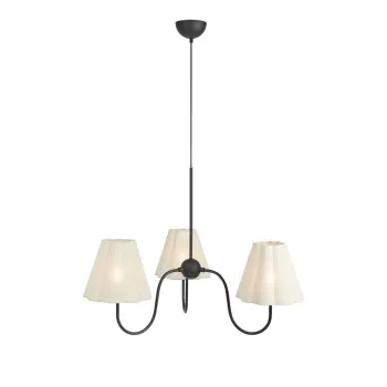 LustrAbej din metal cu abajur textil Veya aEURMarkslA?jd imagine