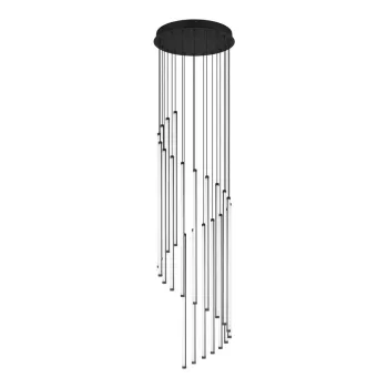 LustrAnegru-mat LED cu intensitate reglabilAA, 37 cm Baxter aEURTrio imagine