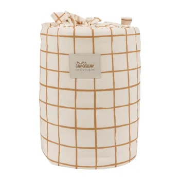 Mantinela aparatoare pentru patut 210 cm Camel Check - Malomi Kids imagine