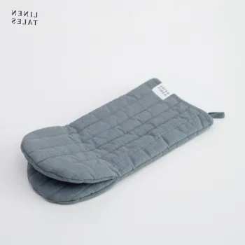 Manusa de bucatarie din in Blue Fog - Linen Tales imagine