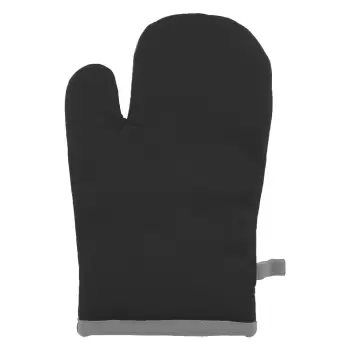 Manusa din bumbac pentru bucatarie Tiseco Home Studio Fuji, negru imagine