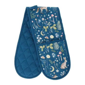 Manusa dubla de bucatarie din bumbac Enchanted Twilight Animals - Catherine Lansfield imagine