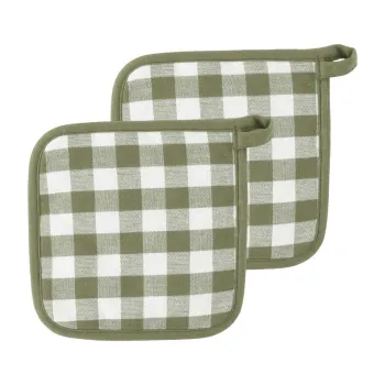 Manusi de bucatarie 2 buc. din bumbac Gingham - Tiseco Home Studio imagine