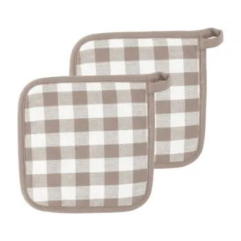 Manusi de bucatarie 2 buc. din bumbac Gingham - Tiseco Home Studio imagine
