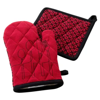 Manusi de bucatarie 2 buc. din bumbac reciclat Cuisiline - douceur d'interieur imagine