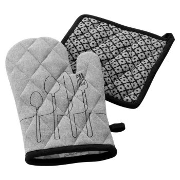 Manusi de bucatarie 2 buc. din bumbac reciclat Cuisiline - douceur d'interieur imagine