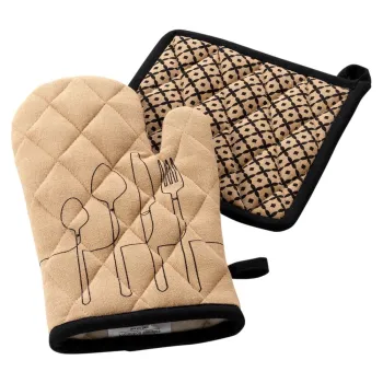 Manusi de bucatarie 2 buc. din bumbac reciclat Cuisiline - douceur d'interieur imagine