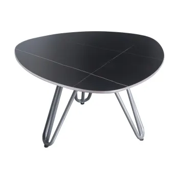 Masa auxiliara de gradina cu blat din piatra 68x67,5 cm Alina - Garden Pleasure imagine