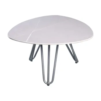 Masa auxiliara de gradina cu blat din piatra 68x67,5 cm Emilia - Garden Pleasure imagine