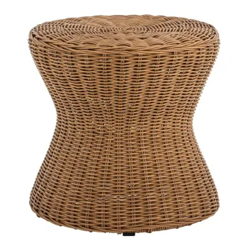 Masa auxiliara de gradina rotunda din ratan artificial o 53 cm Roccas - Bloomingville imagine