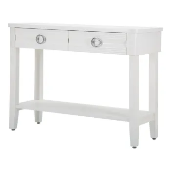 Masa consola alba din lemn masiv de brad 40x110 cm Shine - Mauro Ferretti imagine