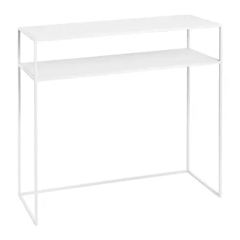 Masa consola alba din metal 35x85 cm Fera - Blomus imagine