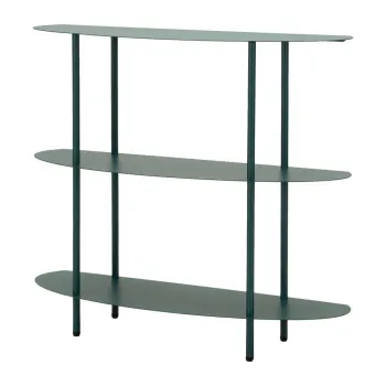 Masa consola albastru-verde din metal 28x90 cm Saturn - Mauro Ferretti imagine