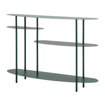 Masa consola albastru-verde din metal 34x118 cm Saturn - Mauro Ferretti imagine