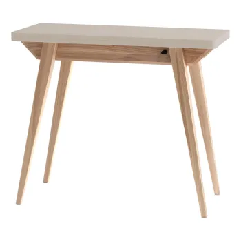 Masa consola bej/in culoare naturala 45x90 cm Envelope - Ragaba imagine