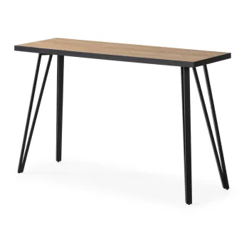 Masa consola cu blat cu aspect de lemn de stejar 60x120 cm Sindi - Marckeric imagine