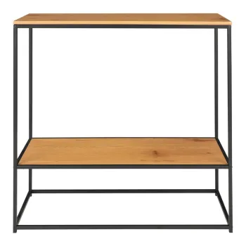 Masa consola cu blat cu aspect de lemn de stejar 80x36 cm Vita - House Nordic imagine