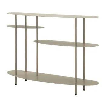 Masa consola grej din metal 34x118 cm Saturn - Mauro Ferretti imagine