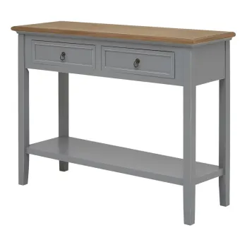 Masa consola gri din lemn de paulownia 34,5x99 cm Henley - Premier Housewares imagine