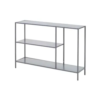 Masa consola gri din otel 30x120 cm Acero - Premier Housewares imagine