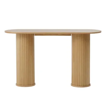 Masa consola in culoare naturala 40x130 cm Nola - Unique Furniture imagine
