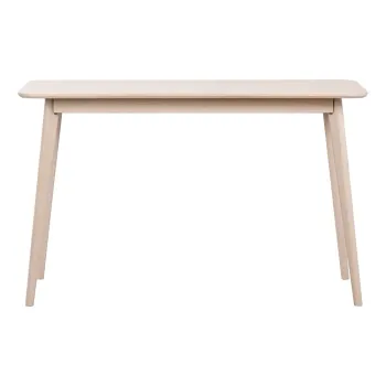 Masa consola in culoare naturala cu aspect de lemn de stejar 120x40 cm Yumi - Rowico imagine