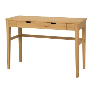Masa consola in culoare naturala cu blat cu aspect de lemn de stejar 40x110 cm Garrison - Rowico imagine