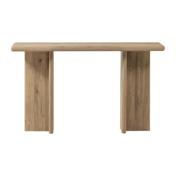 Masa consola in culoare naturala deschisa din lemn de mango 40x80 cm Ato - WOOOD imagine