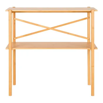 Masa consola in culoare naturala din bambus 32x83 cm Manaus - House Nordic imagine