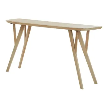 Masa consola in culoare naturala din lemn de mango 44x160 cm Quenza - Light & Living imagine