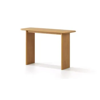 Masa consola in culoare naturala din lemn de stejar 40x120 cm Charlotte - Micadoni imagine